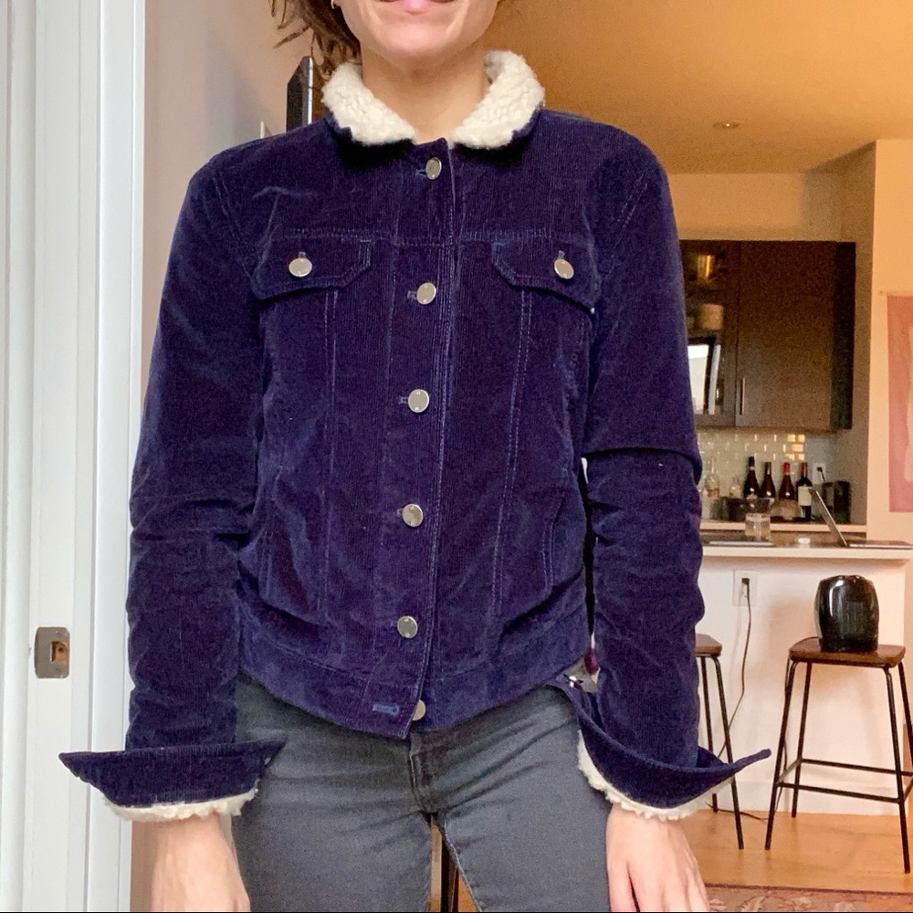 Gabriela Hearst Corduroy Jacket with Sherpa Lining